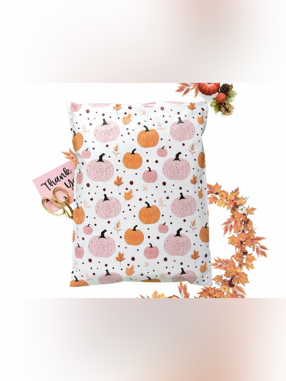 10 Pumpkin Polymailers size 14.5x19
